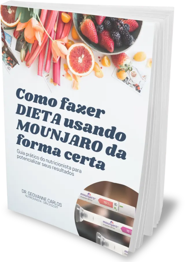 Capa do e-book: Como fazer dieta usando Mounjaro da forma certa — guia prático do Dr. Geovanne Carlos